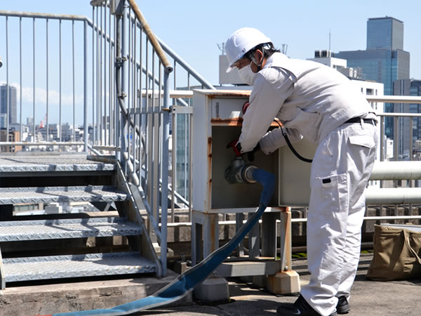 新和防災の耐圧性能点検